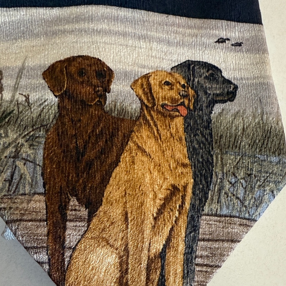 Puritan “Three’s Company Lab Trio” Dog Silk Tie